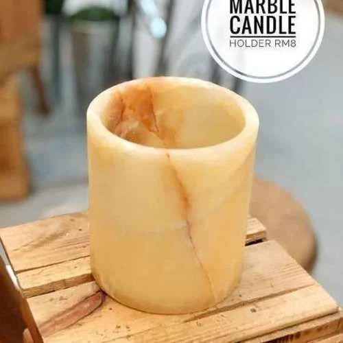 (CYB) Marble Candle Holder