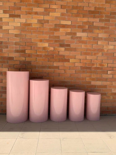 (CYB) Pink Cylinder Box  - L