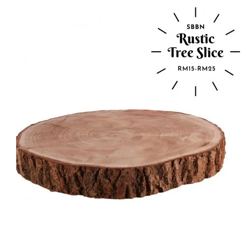 (CYB) Rustic Tree Slice  - Small