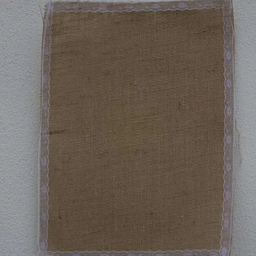 (FOR SALE) Burlap Placemat - Square lace
