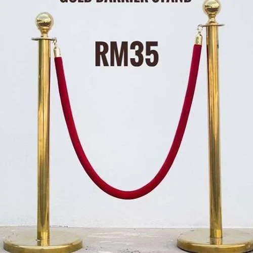 Queue Stand Barrier Gold (set)