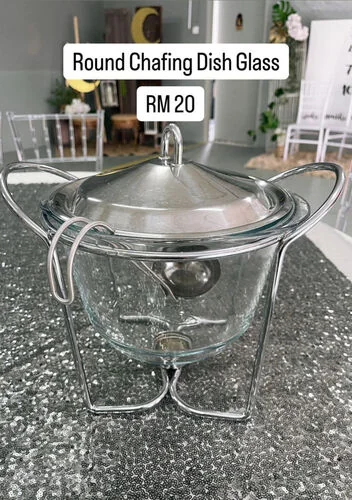 Round Chafing Dish Glass
