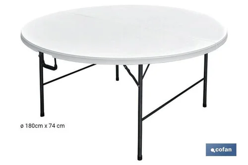 Round Table 5ft with table clocth  (suitable for 8-10pax)