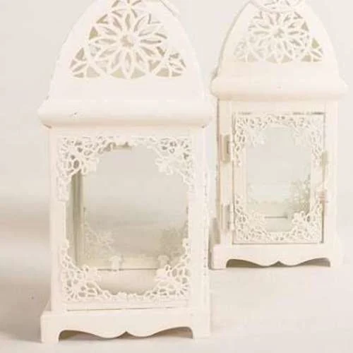 (SM) Candle Lantern Small White