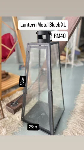 (SM) Lantern Metal Black XL