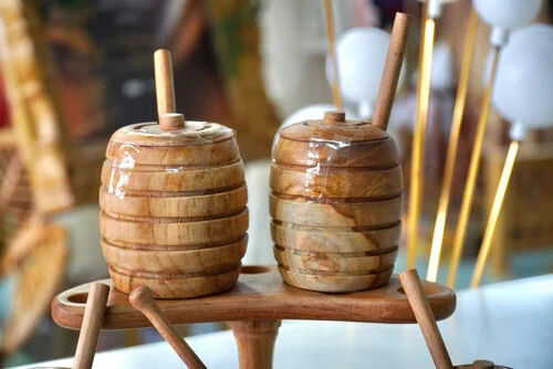 (SM) Teak Honey Jar