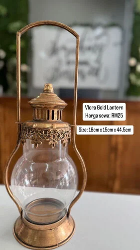 (SM) Vlora Gold Lantern  - without glass