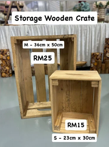 Storage Wooden Crate - M