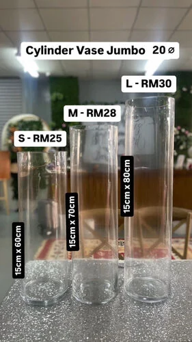 ™ Cylinder Vase Jumbo 20cm diameter - M- 20CM X 70CM