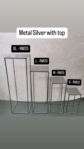 ™ Metal Silver Box with Top - S