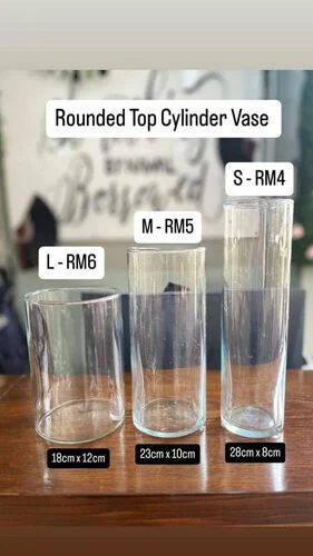™ Rounded Top Cylinder Vase - L