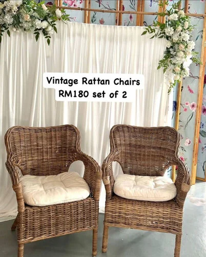 ™ Vintage Rattan Chairs (Set of 2)