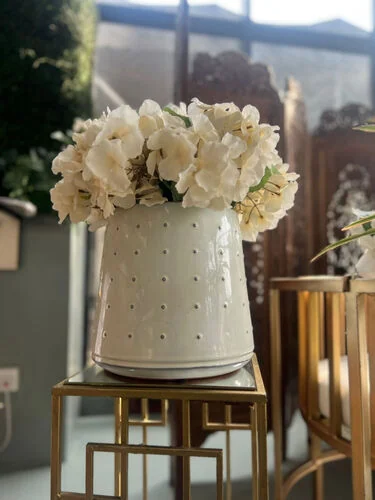 ™ White Ceramic Vase