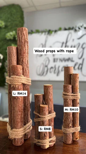 ™ Wood Props WIth Rope  - L