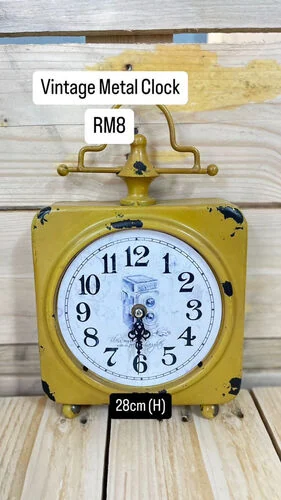 Vintage Metal Clock