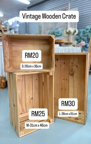 Vintage Wooden Crate - M